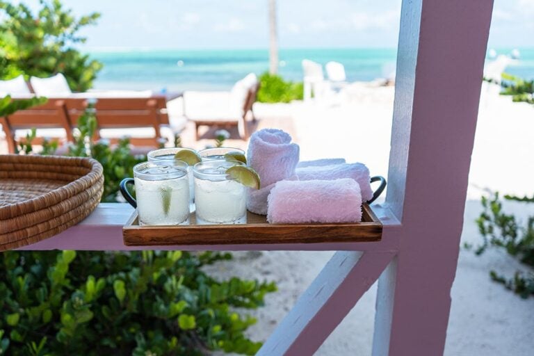 Fresh cocktails at Bair's Lodge, Bahamas