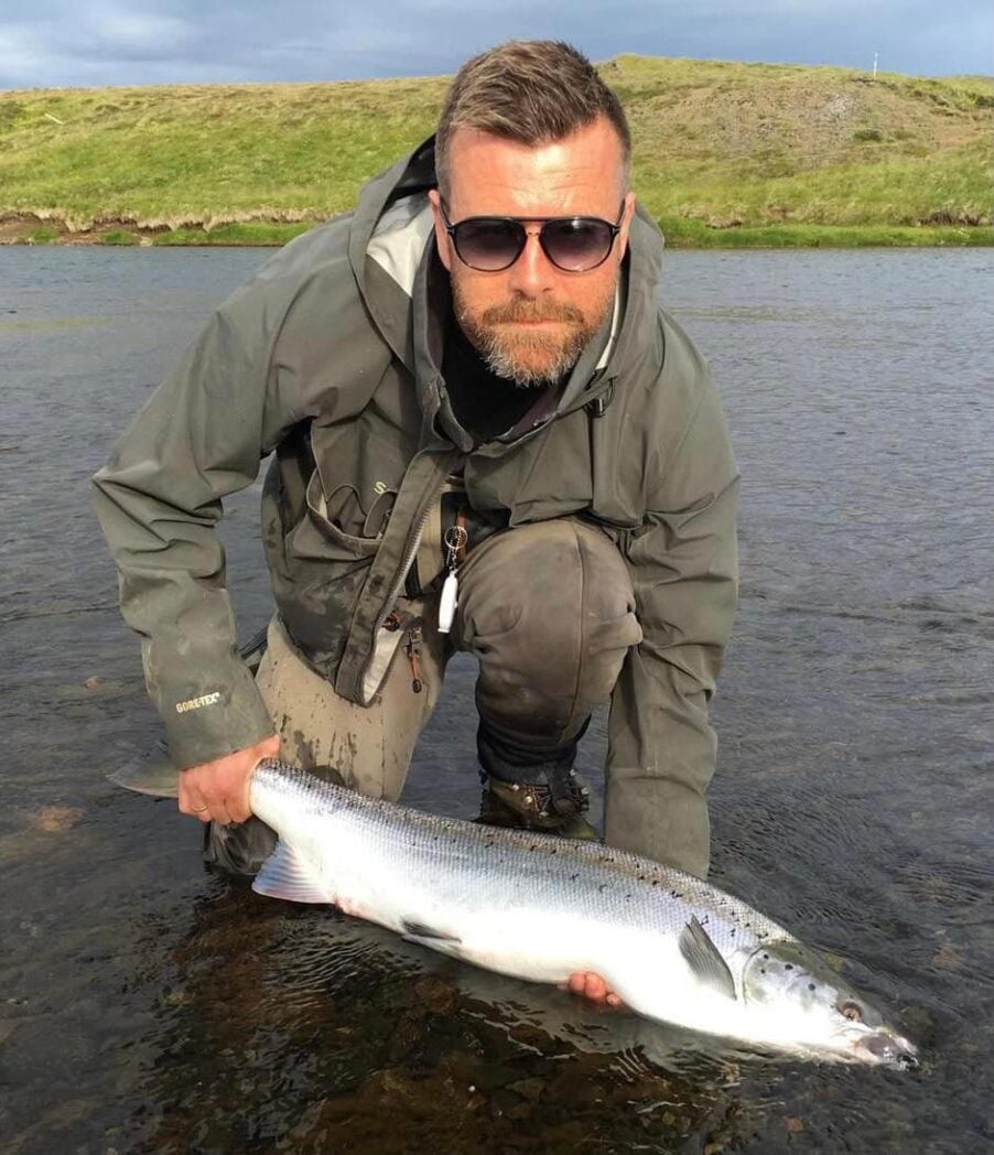 Salmon fly fishing Iceland - Laxa river