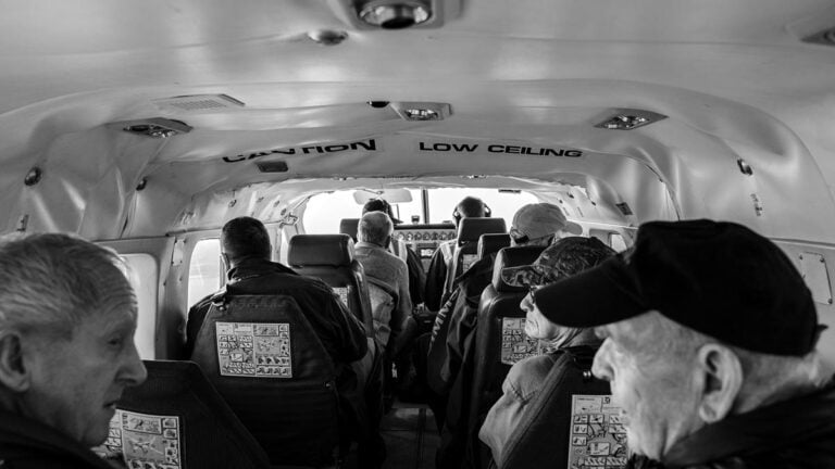 Inside small plane Anchorage to Quinhagak