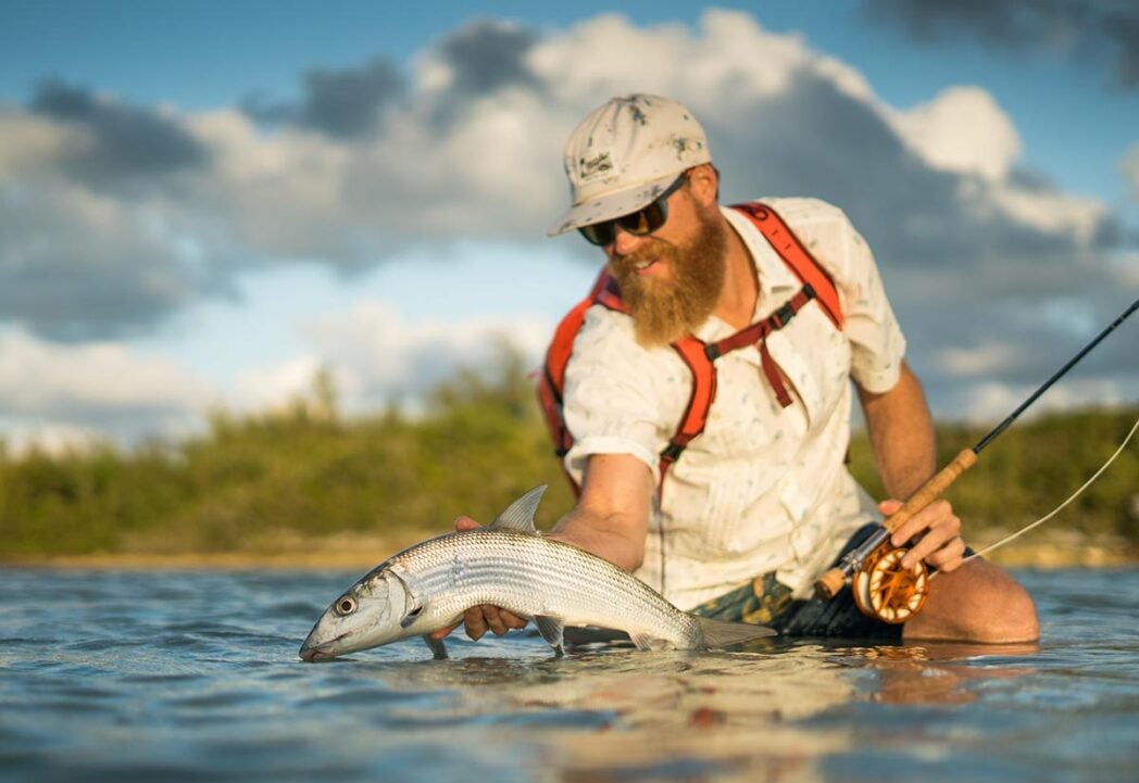 Bonefish fly fishing, Andros Islands Bahamas