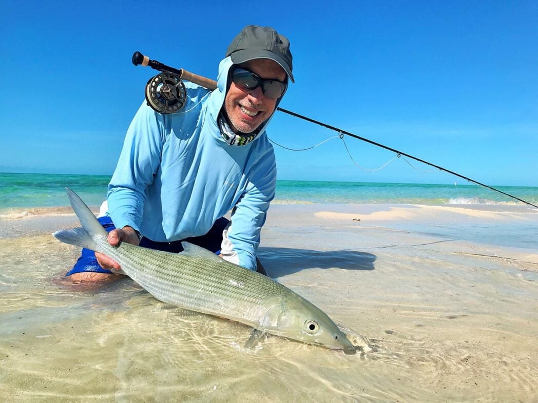 Bonefish caught on the fly, Bahamas