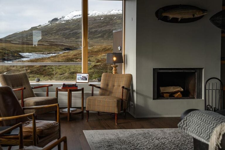 Luxury fishing lodge in Iceland