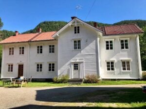 Outside view of the Gaula Flyfishing Friends (GFF) lodge in Norway