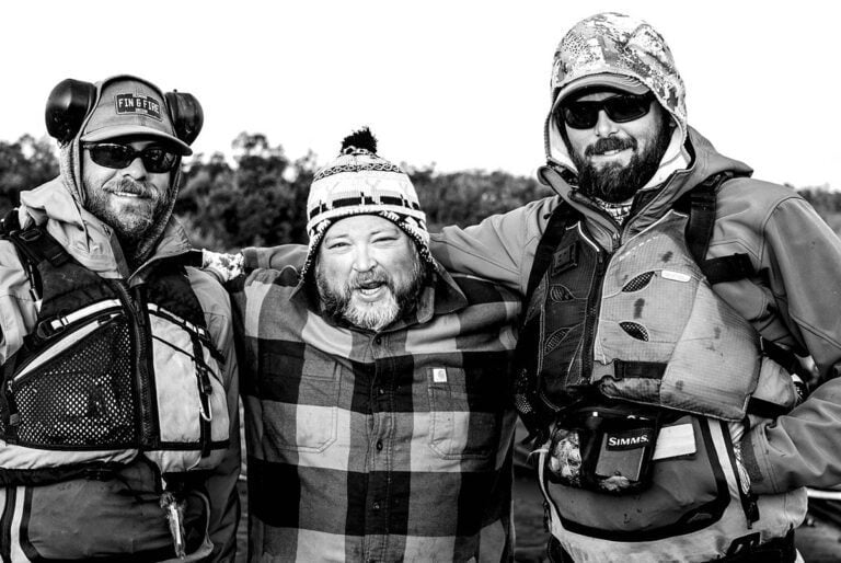 Fishing guides with gear at Alaska West