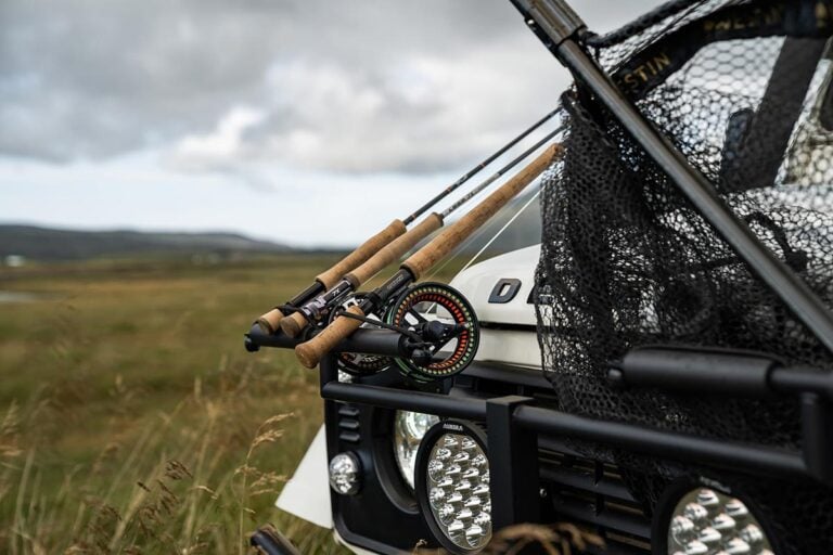 Salmon fishing rods Landrover Defender