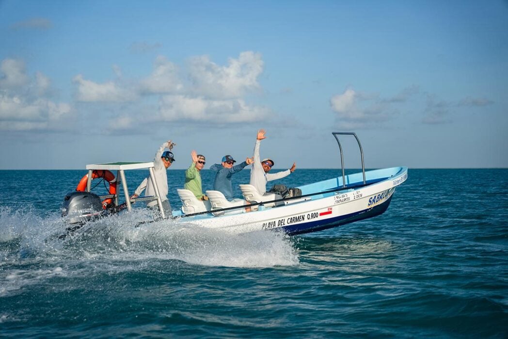 Traditional panga with fishing guests