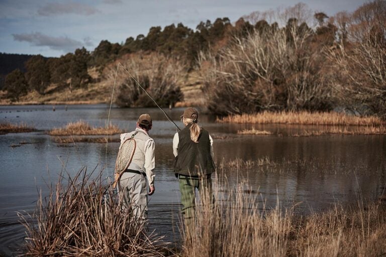 Guided trout fishing in Tasmania