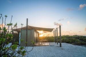 Eco pod Seychelles Cosmoledo GT fly fishing experience